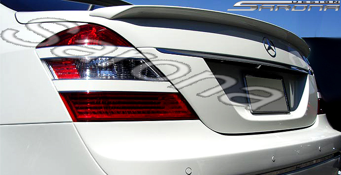 Custom Mercedes S Class  Sedan Trunk Wing (2007 - 2013) - $249.00 (Manufacturer Sarona, Part #MB-028-TW)